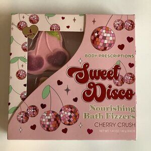 Body Prescriptions Sweet Disco Cherry Crush Nourishing Bath Fizzers. New In Box